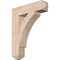 Ekena Millwork Thorton Craftsman Smooth Bracket, Douglas Fir, 3 1/2"W x 16"D x 20"H BKT04X16X20THR04SDF - alternate 1